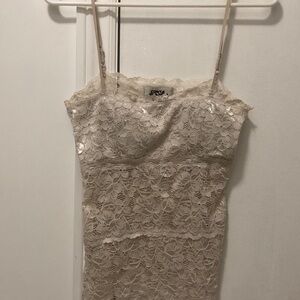 Costa Blanca Women's White Tank Top Spaghetti Straps Size Small Comfy Wear